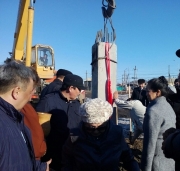 Установлена первая свая под строительство культурного центра в селе Майя