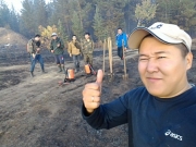 Добровольная пожарная дружина села Хатассы ликвидировала два лесных пожара